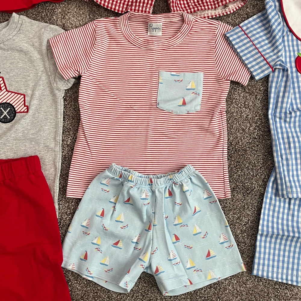 Pima Cotton Sailboat Outfit